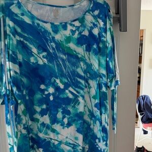 Anne Klein Ocean Splash Short Sleeve Tee